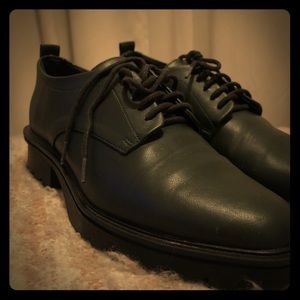 Zara | Green Oxford Platform Shoes